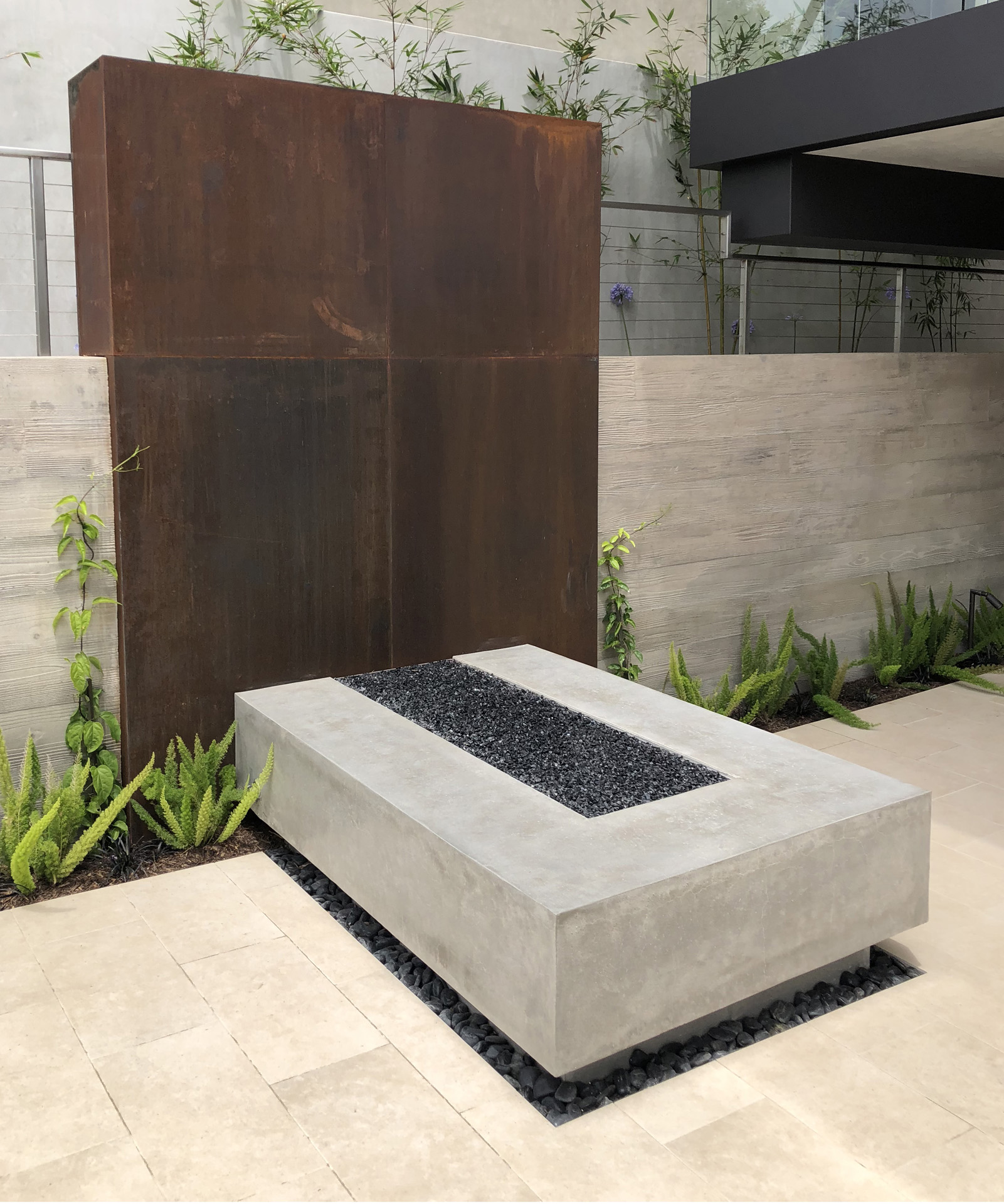 Firepit with Corten (2)